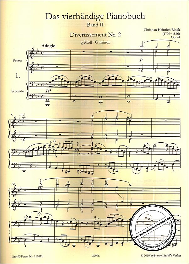 Notenbild für EP 11081B - DAS VIERHAENDIGE PIANOBUCH 2