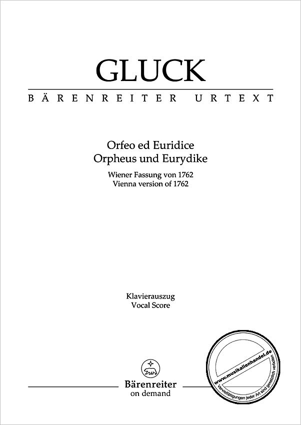 Titelbild für BA 5845-90 - ORPHEUS + EURIDICE (WIENER FASSUNG)