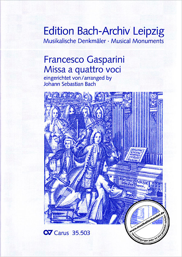 Titelbild für CARUS 35503-00 - MISSA A QUATTRO VOCI