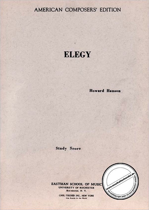 Titelbild für CF -ET21 - ELEGY
