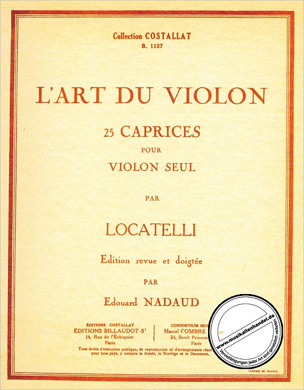 Titelbild für COST 1137 - L'ART DU VIOLON