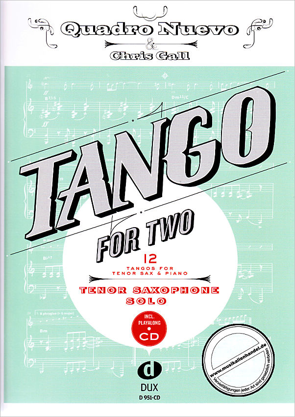 Titelbild für D 951-CD - TANGO FOR TWO