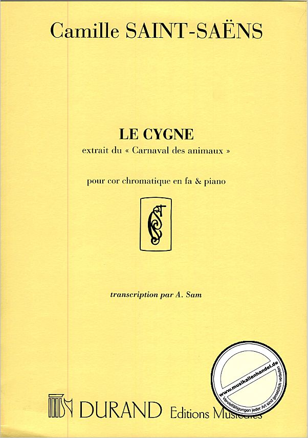 Titelbild für DUR 3891-2 - LE CYGNE - DER SCHWAN - THE SWAN