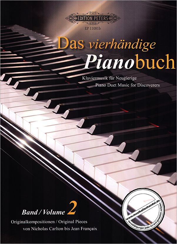 Titelbild für EP 11081B - DAS VIERHAENDIGE PIANOBUCH 2