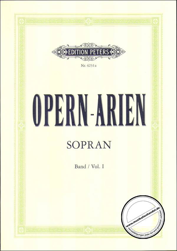 Titelbild für EP 4231A - OPERNARIEN 1 - 36 SOPRAN ARIEN