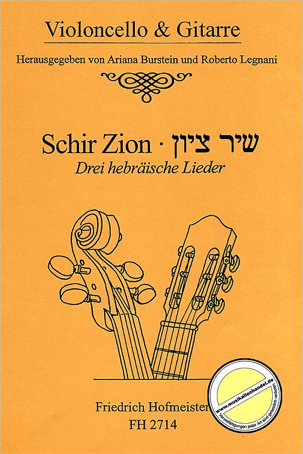 Titelbild für FH 2714 - 3 HEBRAEISCHE LIEDER