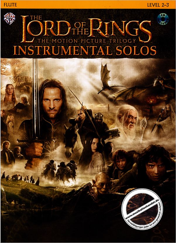 Titelbild für IFM 0404CD - LORD OF THE RINGS TRILOGY INSTRUMENTAL SOLOS