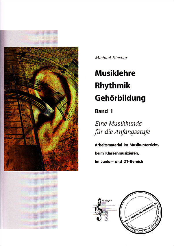 Titelbild für LMM 97001 - MUSIKLEHRE RHYTHMIK GEHOERBILDUNG 1