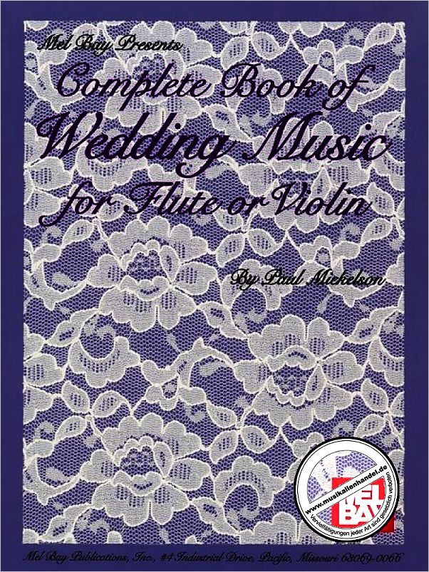Titelbild für MB 94368 - COMPLETE BOOK OF WEDDING MUSIC