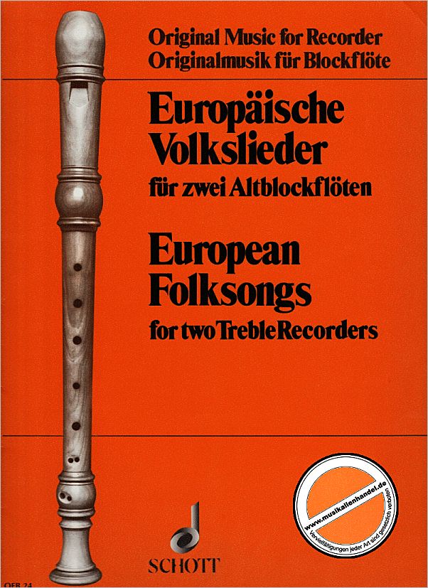 Titelbild für OFB 24 - EUROPAEISCHE VOLKSLIEDER