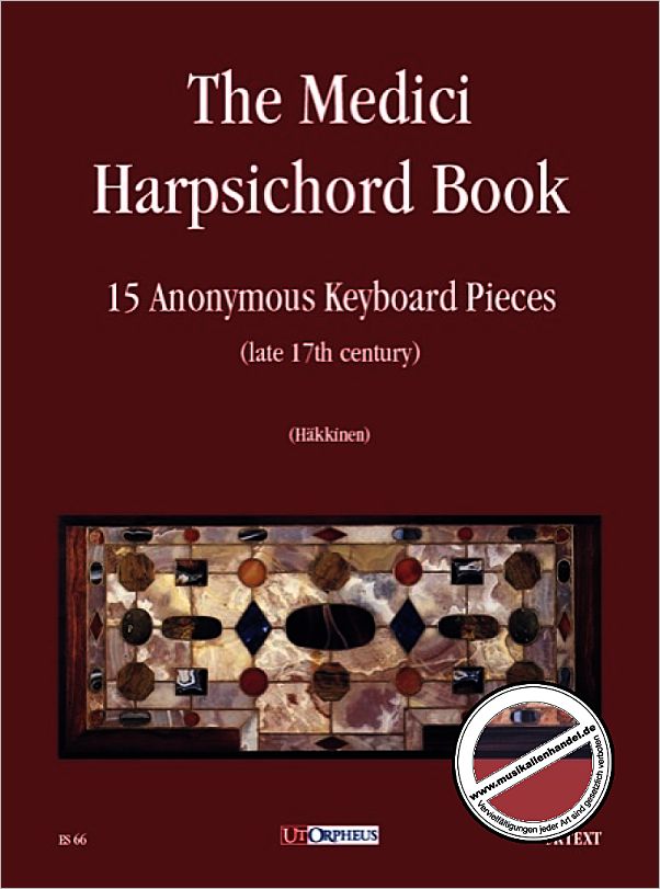 Titelbild für ORPHEUS -ES66 - THE MEDICI HARPSICHORD BOOK