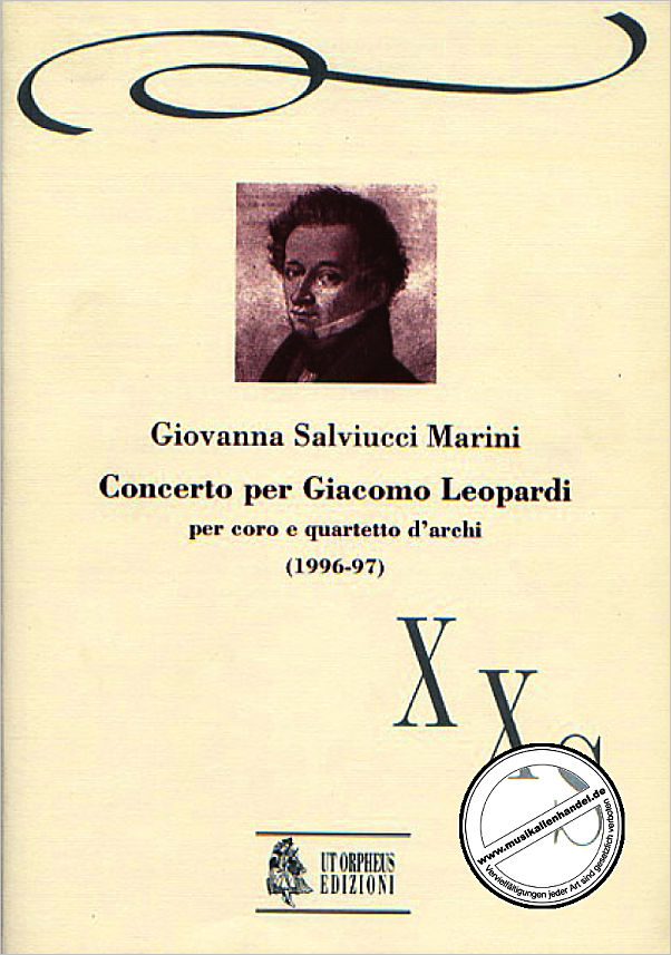 Titelbild für ORPHEUS -XXS19A - CONCERTO PER GIACOMO LEOPARDI