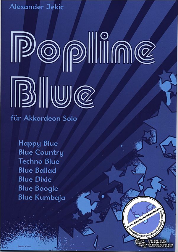 Titelbild für PURZ 40053CD - POPLINE BLUE - 7 LEICHTE POPTITEL