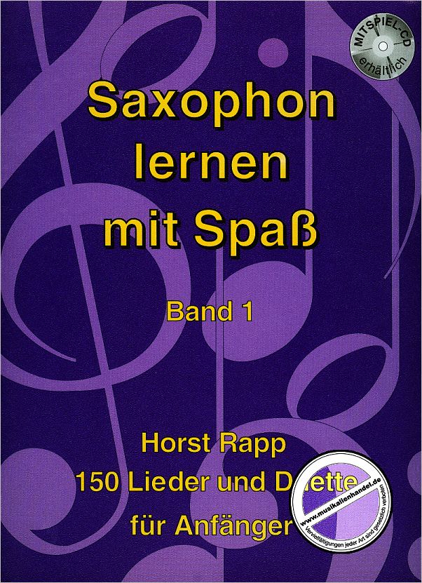 Titelbild für RAPP -SS1 - SAXOPHON LERNEN MIT SPASS 1