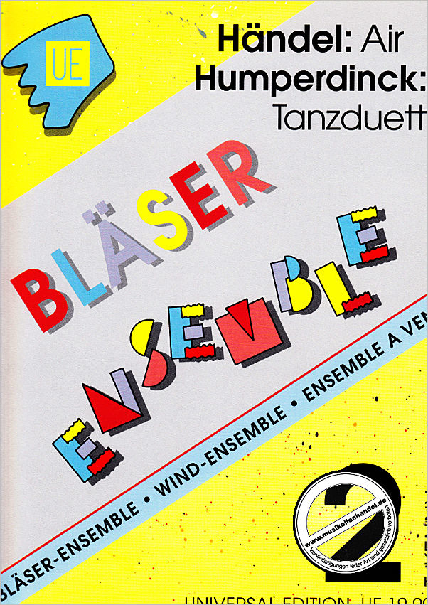 Titelbild für UE 19902 - AIR (RINALDO) + TANZDUETT (HAENSEL + GRETEL)