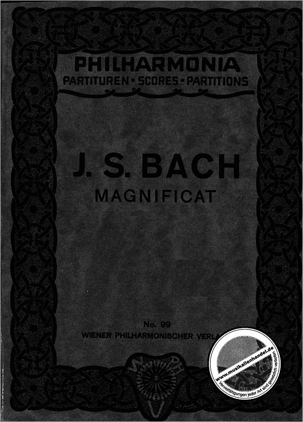 Titelbild für UEPH 99 - MAGNIFICAT D-DUR BWV 243