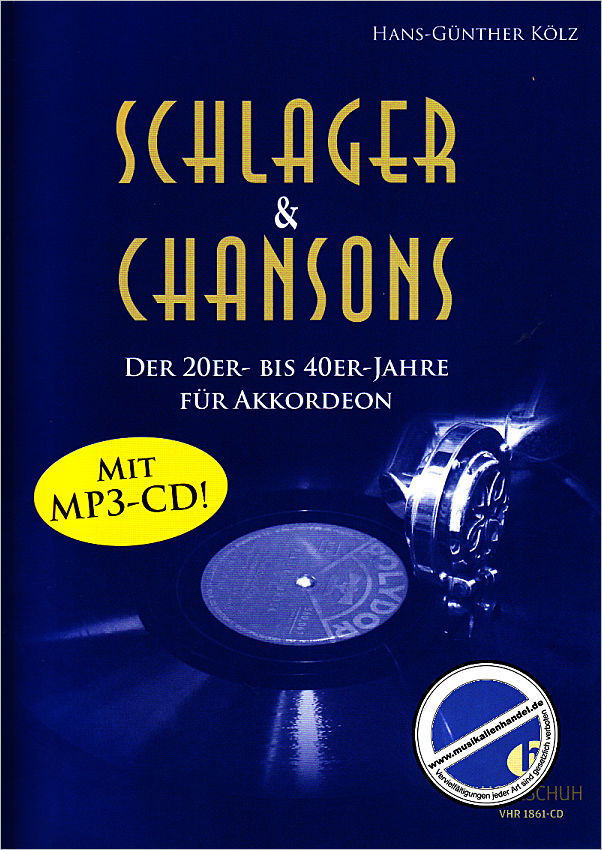 Titelbild für VHR 1861-CD - SCHLAGER + CHANSONS DER 20ER BIS 40ER JAHRE