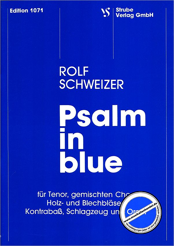 Titelbild für VS 1071 - PSALM IN BLUE