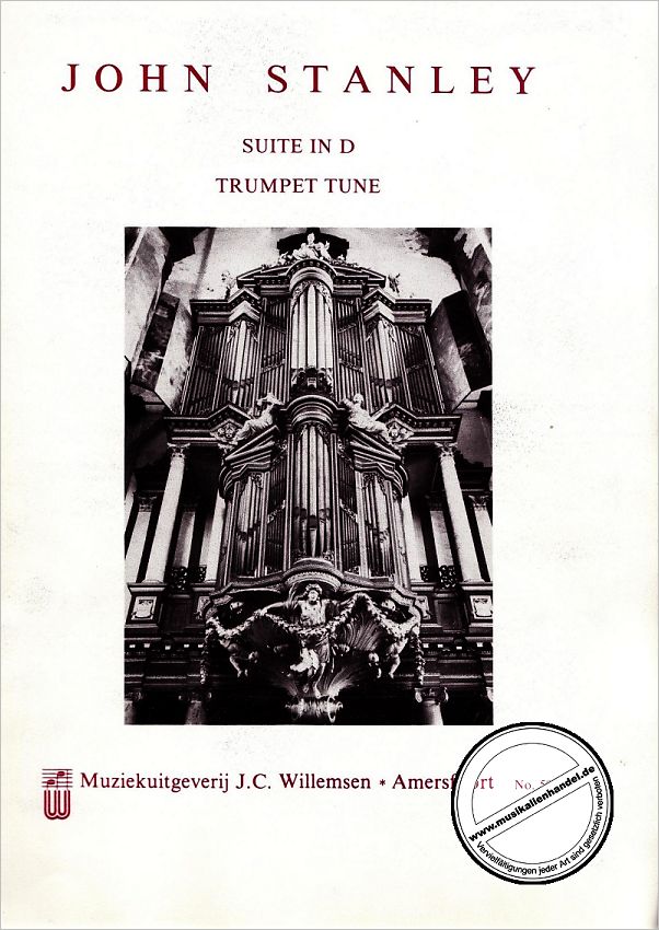 Titelbild für WILLEMSEN 592 - SUITE D-DUR + TRUMPET TUNE