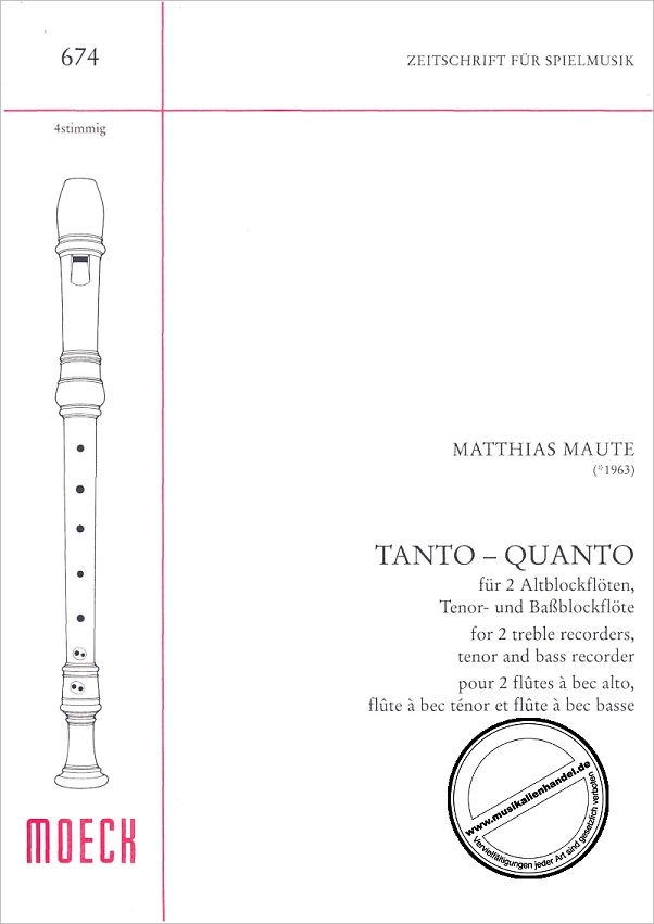 Titelbild für ZFS 674 - TANTO QUANTO