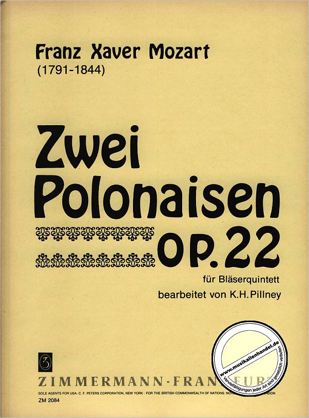 Titelbild für ZM 20840 - 2 POLONAISEN OP 2