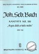 Noten-Titelbild zu KANTATE 186 AERGRE DICH O SEELE NICHT BWV 186 - EBPB+4686
