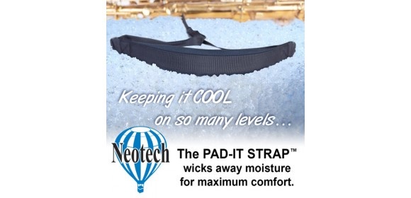 Saxophongurt Pad-It Strap Schwarz, Länge 46 - 56cm