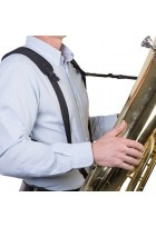 Tragriemen Tuba Harness Schwarz, Länge 55,8 - 68,6cm