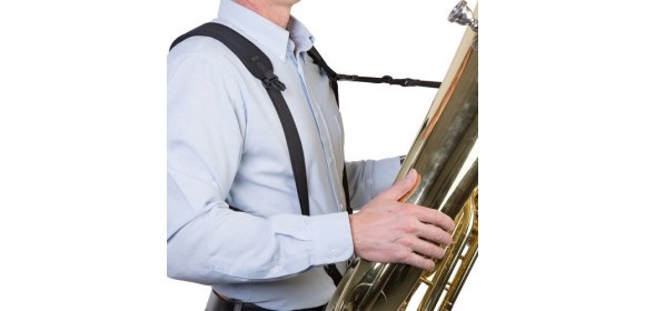 Tragriemen Tuba Harness Schwarz, Länge 55,8 - 68,6cm von Neotech