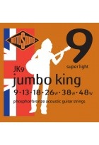 Akustik-Gitarren Saiten Jumbo King Satz Super Light 9-48