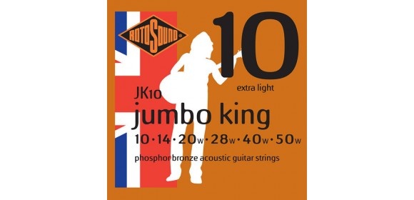 Akustik-Gitarren Saiten Jumbo King Satz Extra Light 10-50