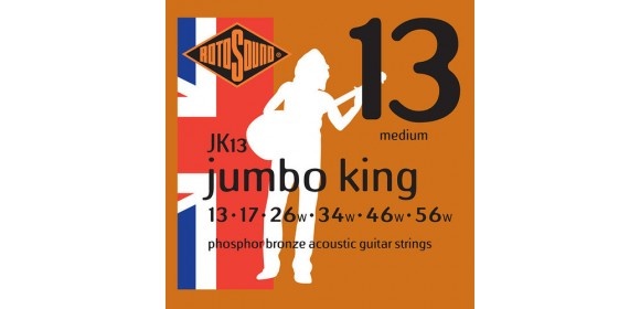 Akustik-Gitarren Saiten Jumbo King Satz Medium 13-56