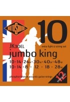 Akustik-Gitarren Saiten Jumbo King Satz 12-string Extra Light 10-48