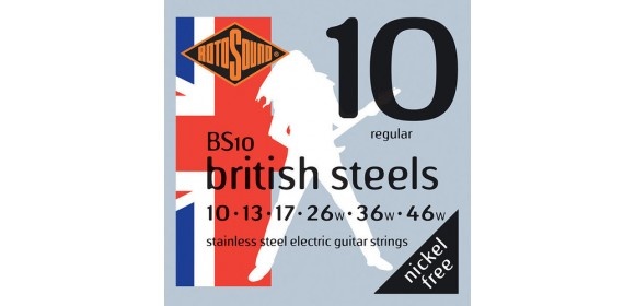 E-Gitarre-Saiten British Steels Satz Regular 10-46