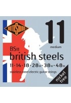 E-Gitarre-Saiten British Steels Satz Medium 11-48