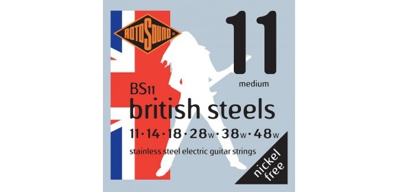 E-Gitarre-Saiten British Steels Satz Medium 11-48