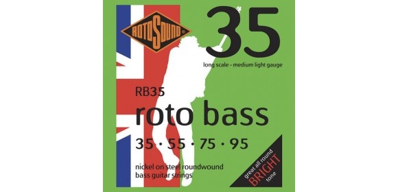 E-Bass Saiten Roto Bass Satz 4-string Nickel Medium Light 35-95