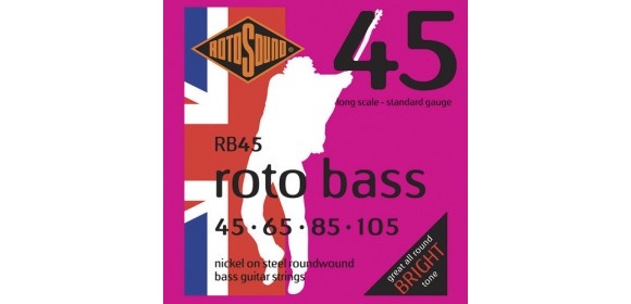 E-Bass Saiten Roto Bass Satz 4-string Nickel Standard 45-105