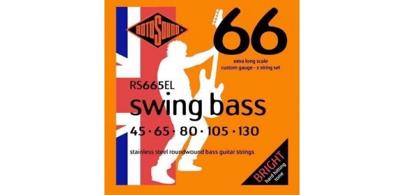 E-Bass Saiten Swing Bass 66 Satz 5-string Ex long Custom 45-130
