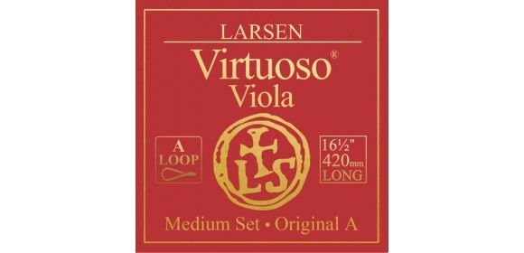 Viola-Saiten  extra-lange 420mm Mensur, medium tension Satz Schlinge