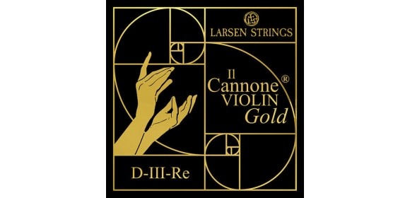 Violin-Saiten Il CANNONE Gold D Soloist Gold
