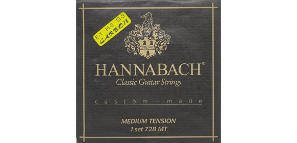 Klassikgitarre-Saiten Serie 728 Custom Made Carbon Satz mit Carbon-Diskant