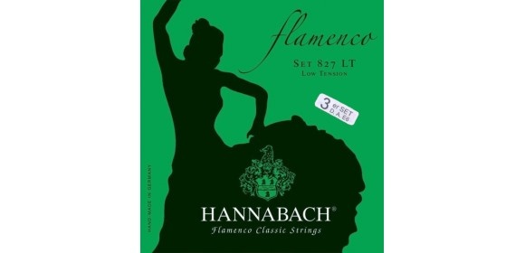 Klassikgitarre-Saiten Serie 827 Low Tension Flamenco 3er Bass-Satz