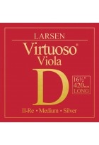 Viola-Saiten  extra-lange 420mm Mensur, medium tension D Silber