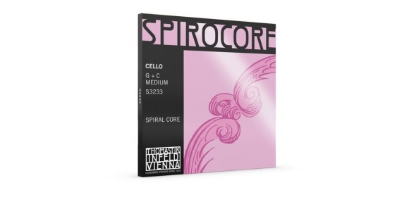 Cello-Saiten Spirocore Spiralkern Set G+C Wolfram medium
