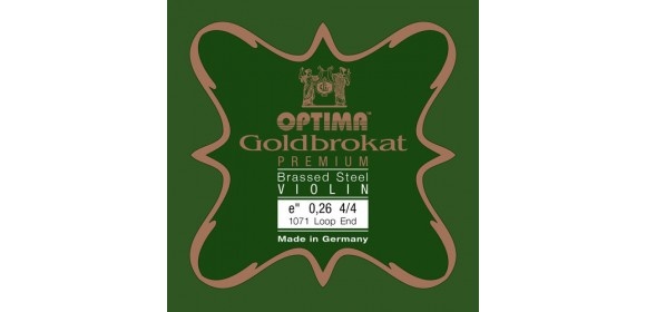 Violin-Saiten Goldbrokat Premium vermessingt E 0,26 L