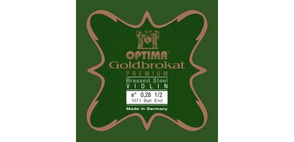 Violin-Saiten Goldbrokat Premium vermessingt E 0,28 B