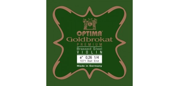 Violin-Saiten Goldbrokat Premium vermessingt E 0,26 B