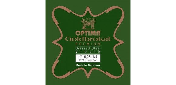Violin-Saiten Goldbrokat Premium vermessingt E 0,28 L