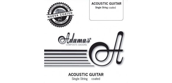 Akustik-Gitarren Saiten Nuova beschichtet Einzelsaiten plain - blanke Stahlsaiten .018"/0,46mm
